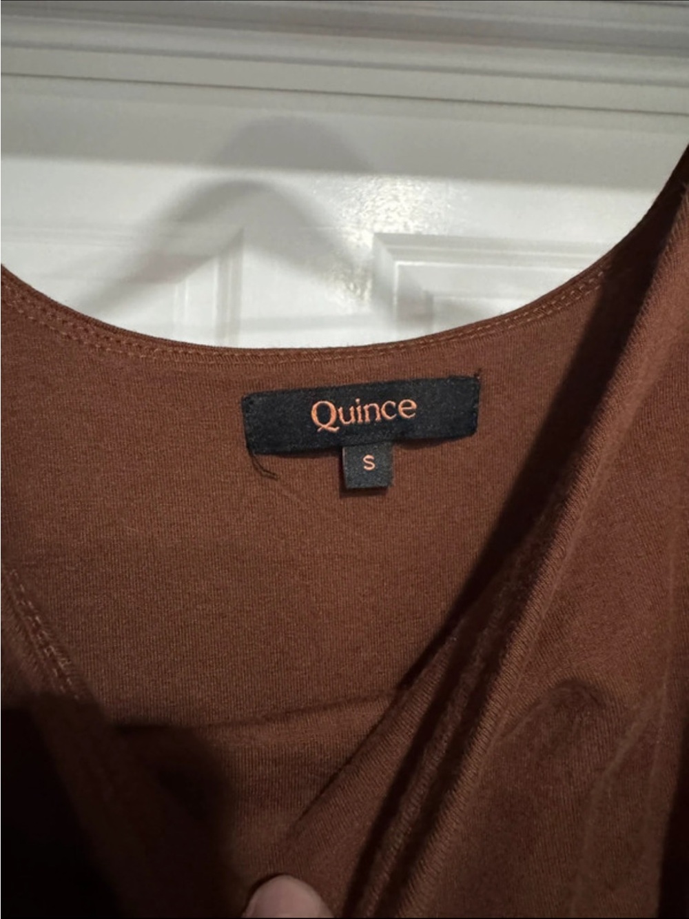 Quince Women's Brown Scoop Neck Tank Top